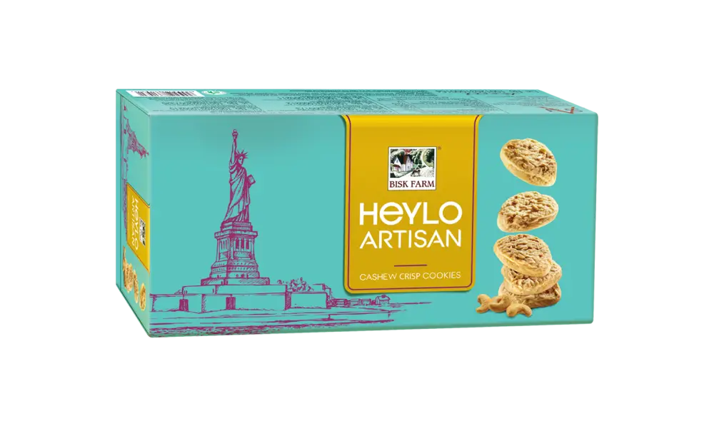 Heylo artisan cashew crisp cookies