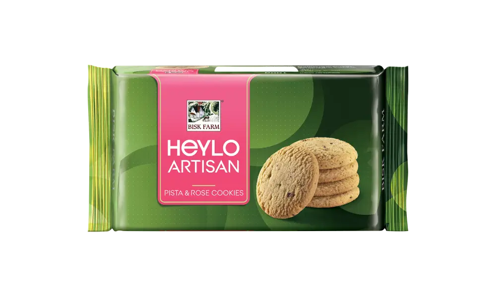 Heylo Artisan Pista and Rose Cookies